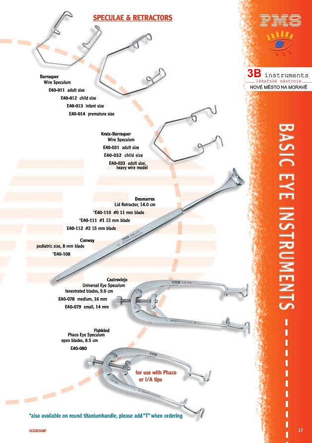 SPECULAE & RETRACTORS