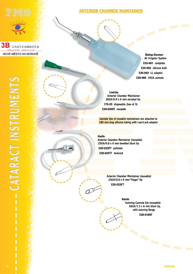 ANTERIOR CHAMBER MAINTAINERS / IRRIGATORS