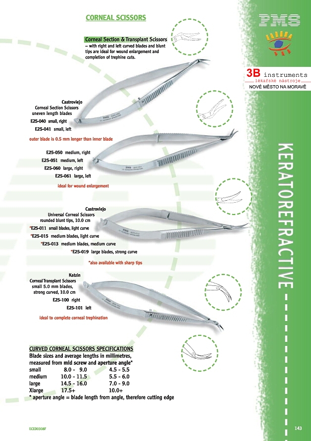 CORNEAL TRANSPLANT INSTRUMENTS