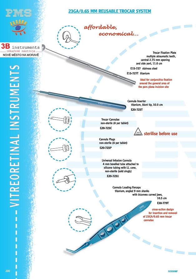 23/25GA CANNULAE & INSTRUMENTS