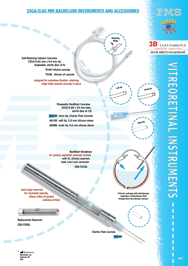 23/25GA CANNULAE & INSTRUMENTS