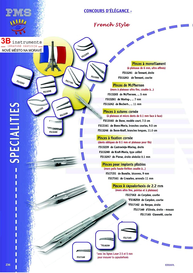 FRENCH STYLE EYE INSTRUMENTS