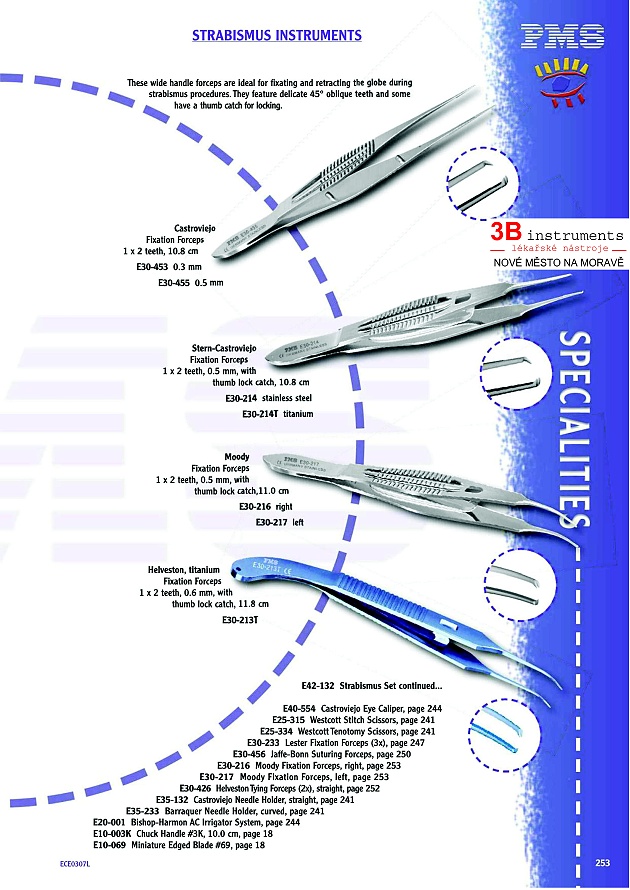 DELICATE STRABISMUS INSTRUMENTS
