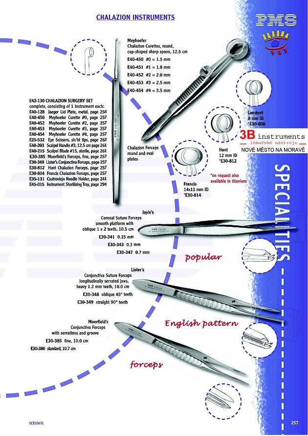 CHALAZION INSTRUMENTS