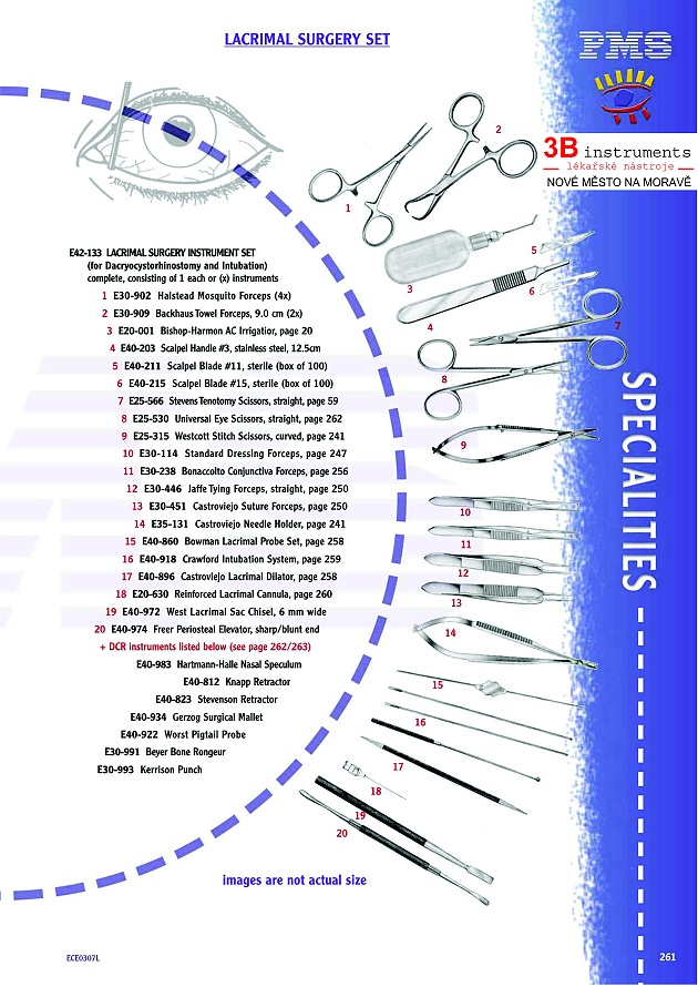 LACRIMAL SURGERY SET