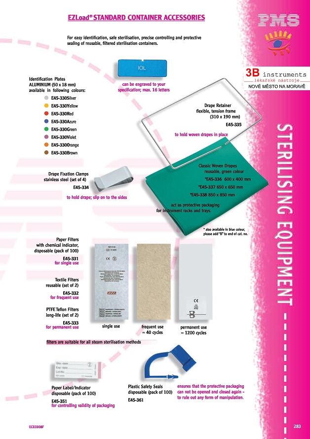 EZLOAD STERILISATION CONTAINERS