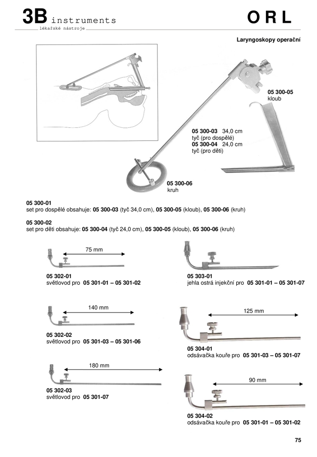 Laryngoskopy operačné