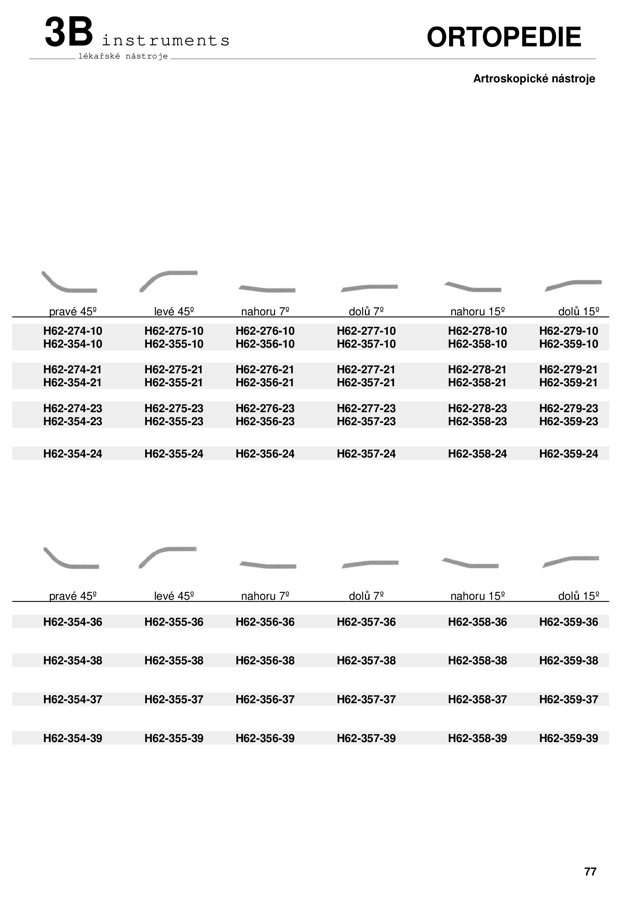 Nástroje artroskopické