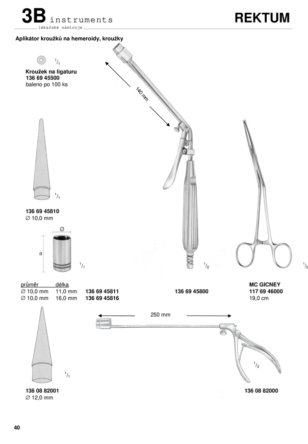 Krúžky na hemoroidy, aplikátor krúžkov