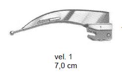 Laryngoskop - lyžica vel. 1, studené svetlo, 7 cm