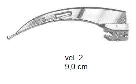 Laryngoskop - lyžica vel. 2, standard, 9 cm