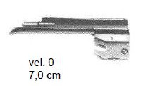 Laryngoskop - lyžica, vel. 0, 7 cm