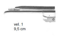 Laryngoskop - lyžica, vel. 1, 9,5 cm