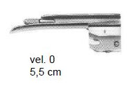 Laryngoskop - lyžica vel. 0, 5,5 cm