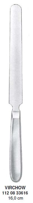 Nôž patologický Virchow, čepeľ 160 mm