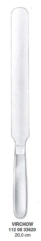 Nôž patologický Virchow, čepeľ 200 mm