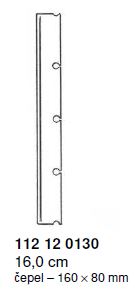 Čepeľ k transplantačnému noži Humby, 160 mm