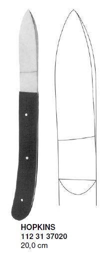 Nôž na sádrové obväzy Hopkins, 200 mm