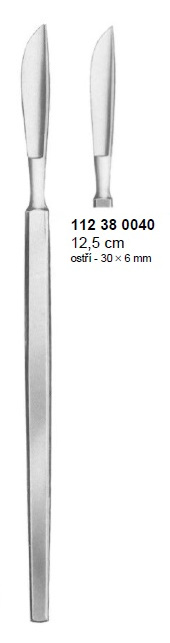 Skalpel očný bruškatý, 30 mm
