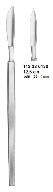 Skalpel očný hrotnatý, 25 mm
