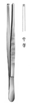 Pinzeta chirurgická, 1x2 zuby, 145x1 mm