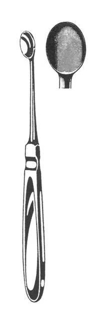 Lyžička ostrá, oválna, 12 mm