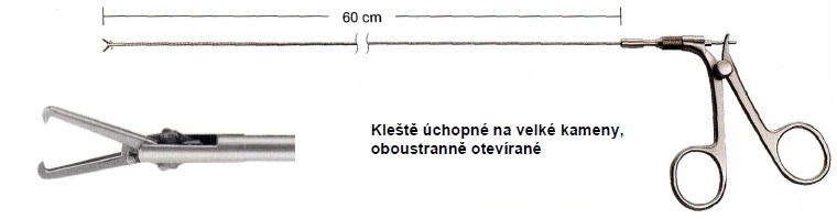 Kliešte na kamene 600 mm, 4 Charr. flexibilné