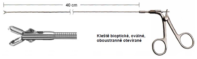 Kliešte bioptické 400 mm, 7 Charr. flexibilné izolované
