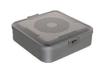 Box s dierkovaným viečkom i dnom, 285x280x85 mm, žltá