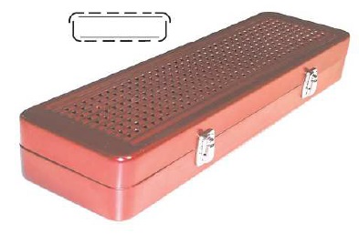 Box s dierkovaným viečkom i dnom, 500x155x75 mm, zelená